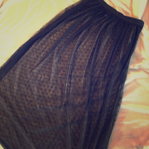 Forever 21 Dresses & Skirts - 🖤Maxi Black Sheer Skirt🖤